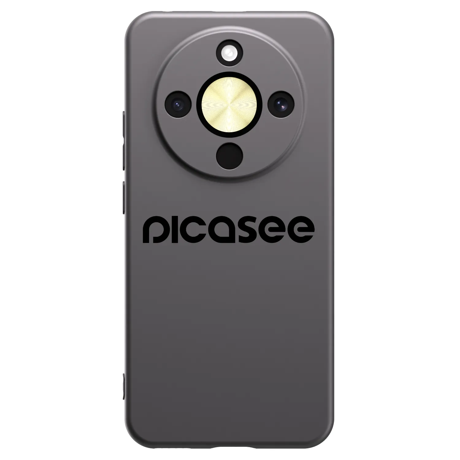 Picasee silikonowe czarne etui na Honor Magic8 Lite 5G - Picasee - new logo - black
