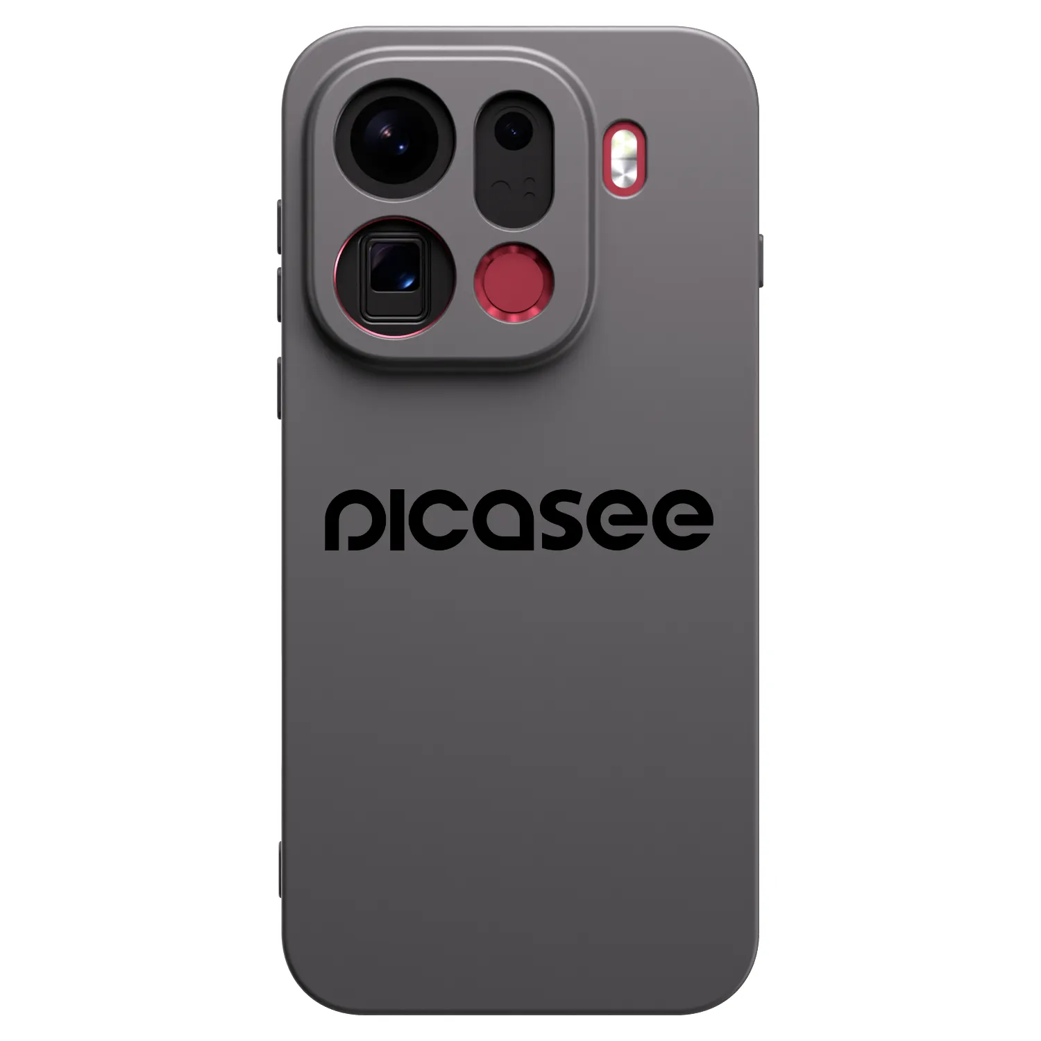 Picasee silikonowe czarne etui na OPPO Find X9 Pro - Picasee - new logo - black