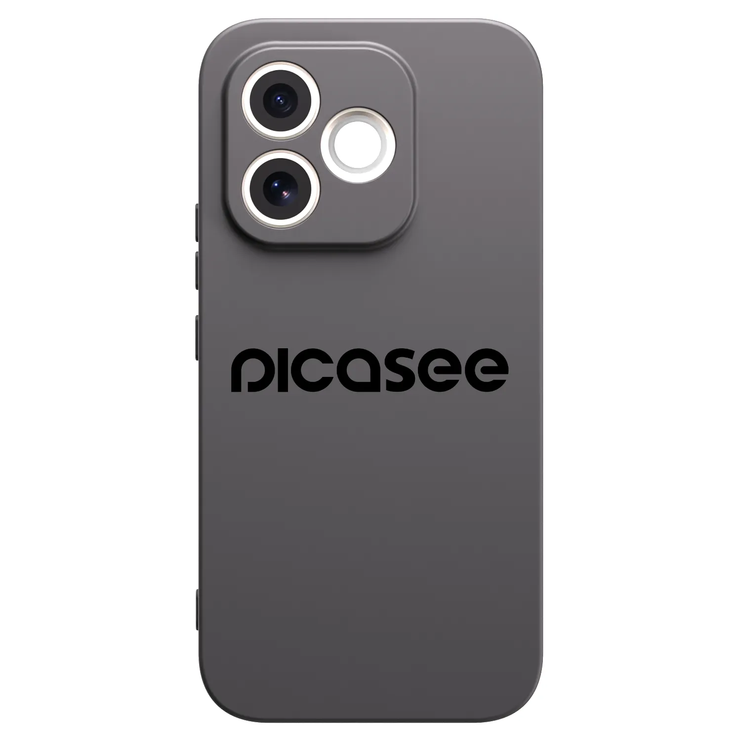 Picasee silikonowe czarne etui na Honor 600 Lite - Picasee - new logo - black