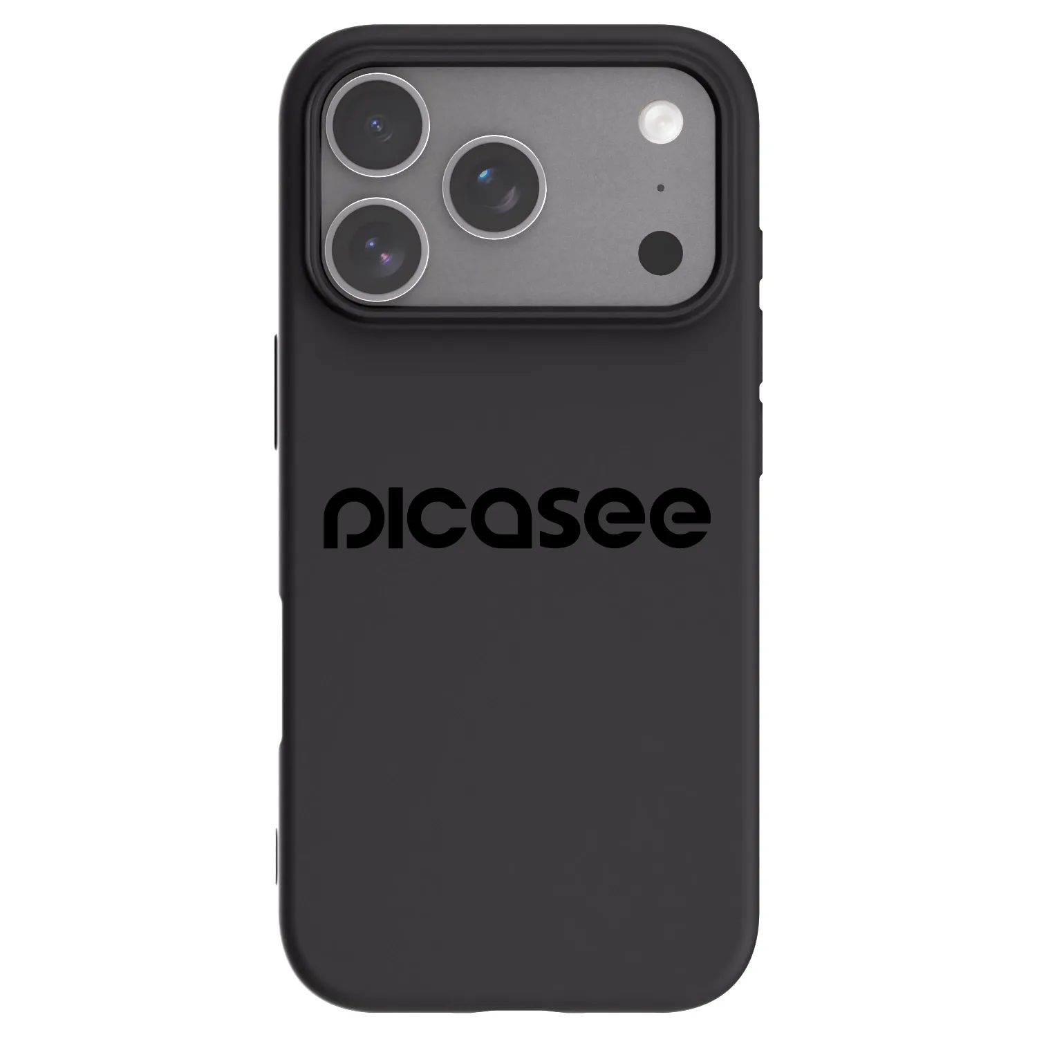 Picasee silikonowe czarne etui na Apple iPhone 18 Pro - Picasee - new logo - black