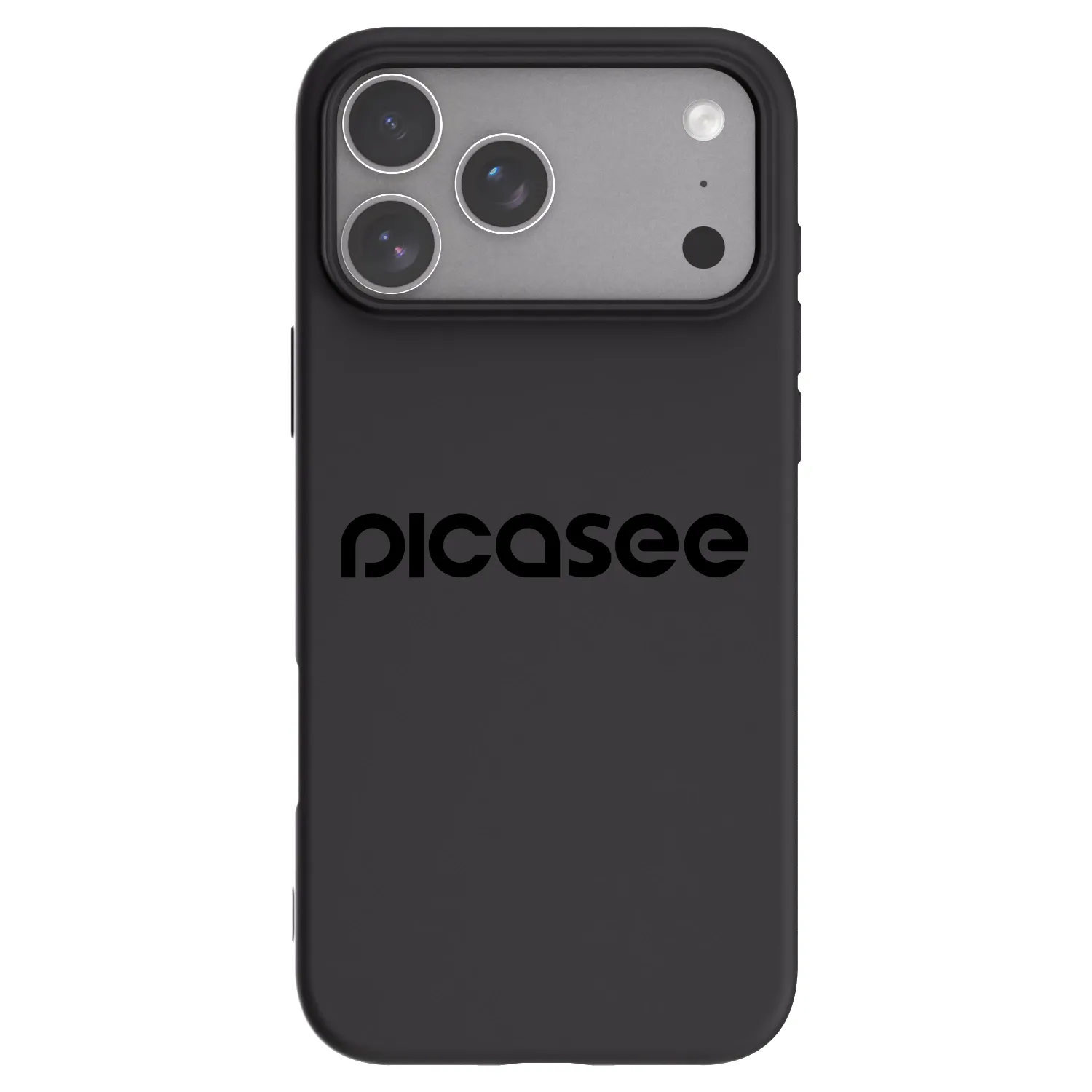Picasee silikonowe czarne etui na Apple iPhone 18 Pro Max - Picasee - new logo - black