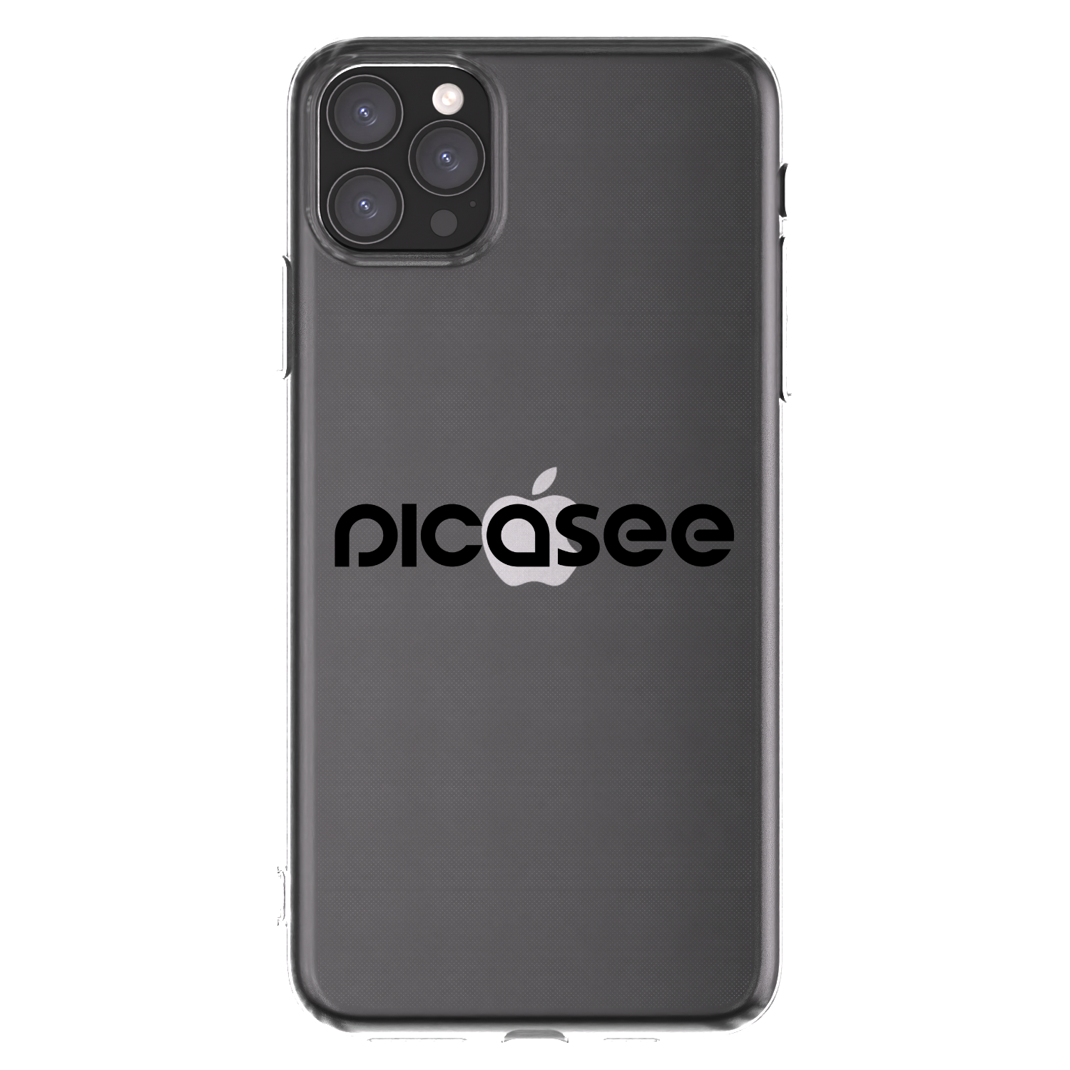 Picasee silikonowe przeźroczyste etui na Apple iPhone 11 Pro Max - Picasee - new logo - black