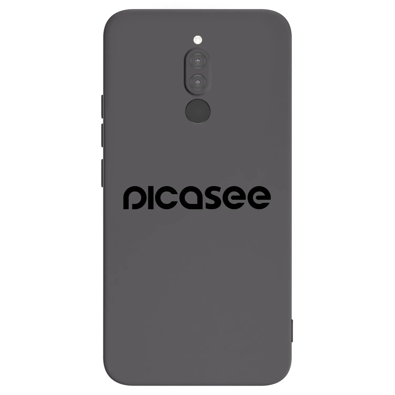 Picasee silikonowe czarne etui na Xiaomi Redmi 8 - Picasee - new logo - black