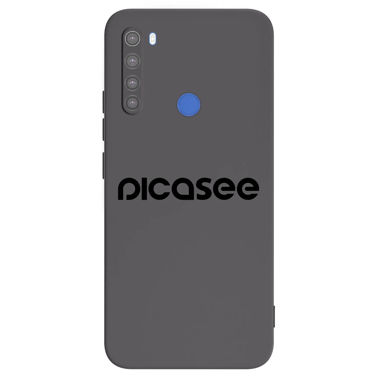Picasee silikonowe czarne etui na Xiaomi Redmi Note 8T - Picasee - new logo - black