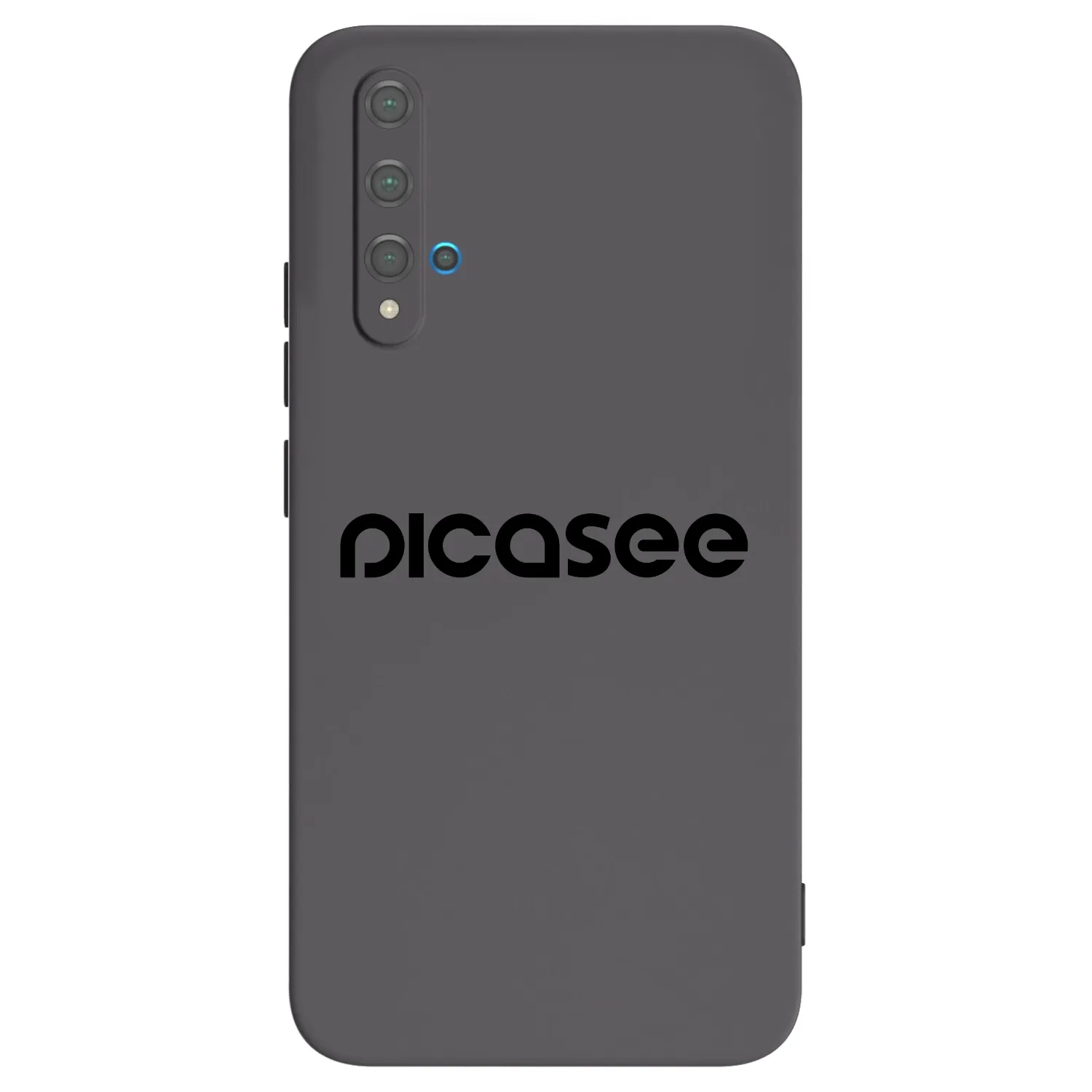 Picasee silikonowe czarne etui na Huawei Nova 5T - Picasee - new logo - black