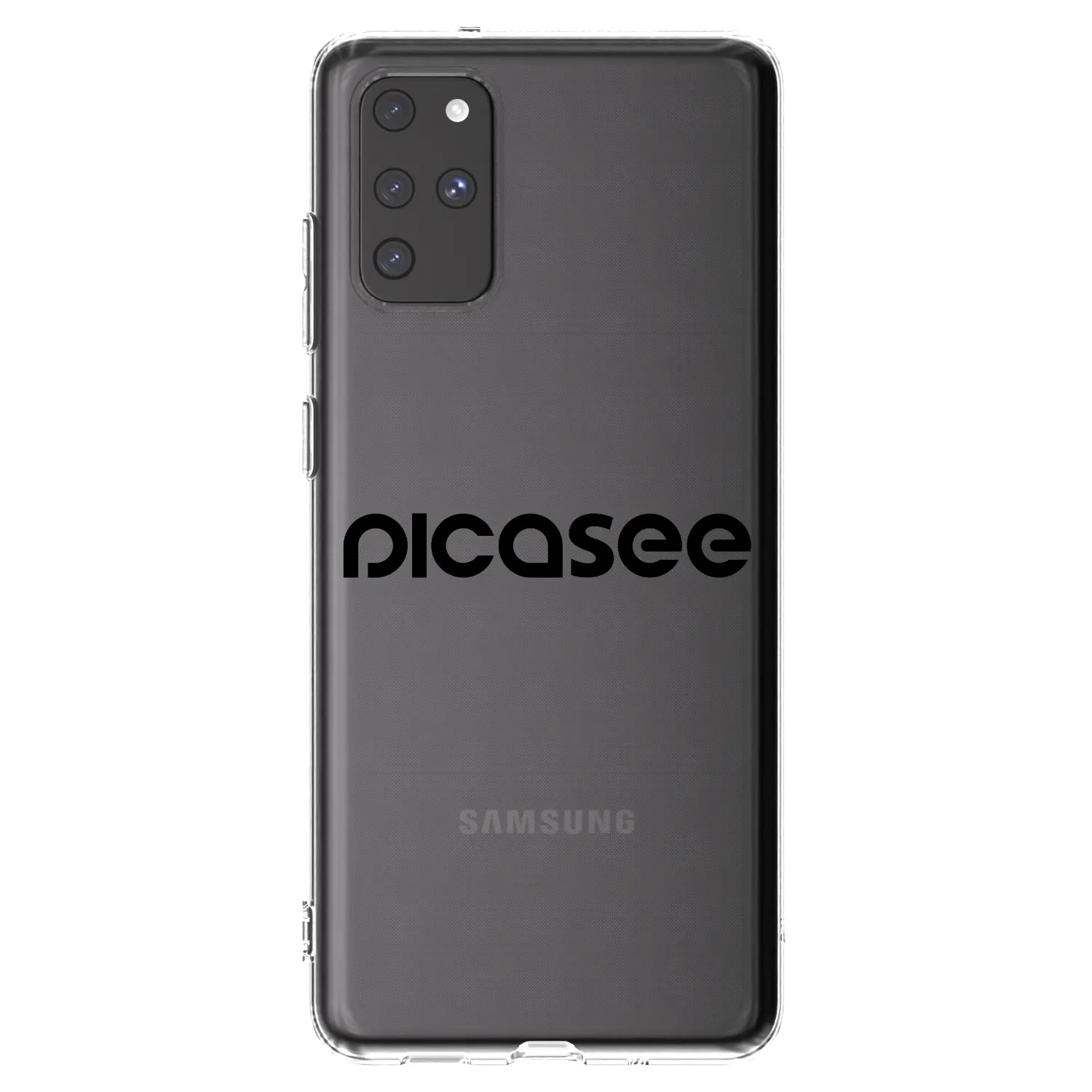 Picasee silikonowe przeźroczyste etui na Samsung Galaxy S20+ G985F - Picasee - new logo - black