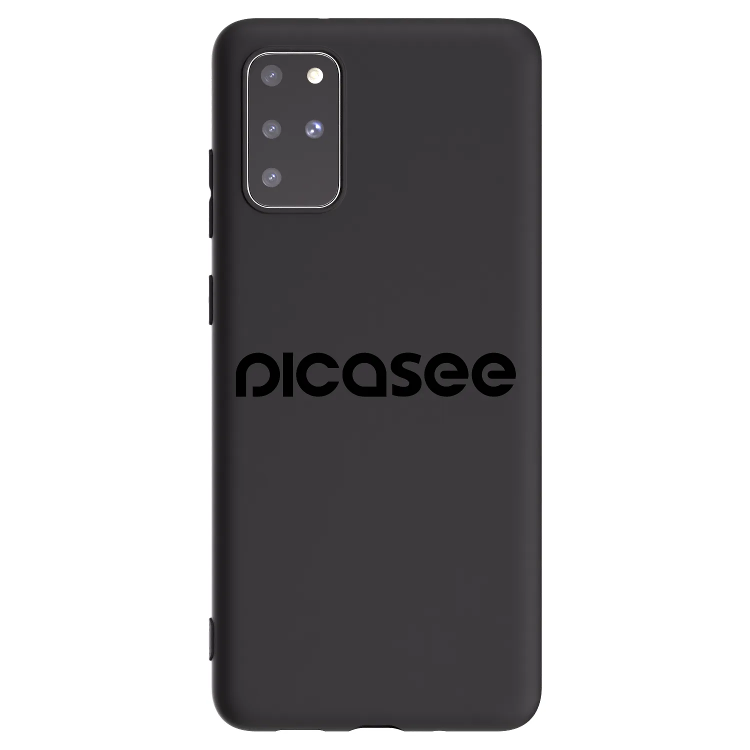 Picasee silikonowe czarne etui na Samsung Galaxy S20+ G985F - Picasee - new logo - black