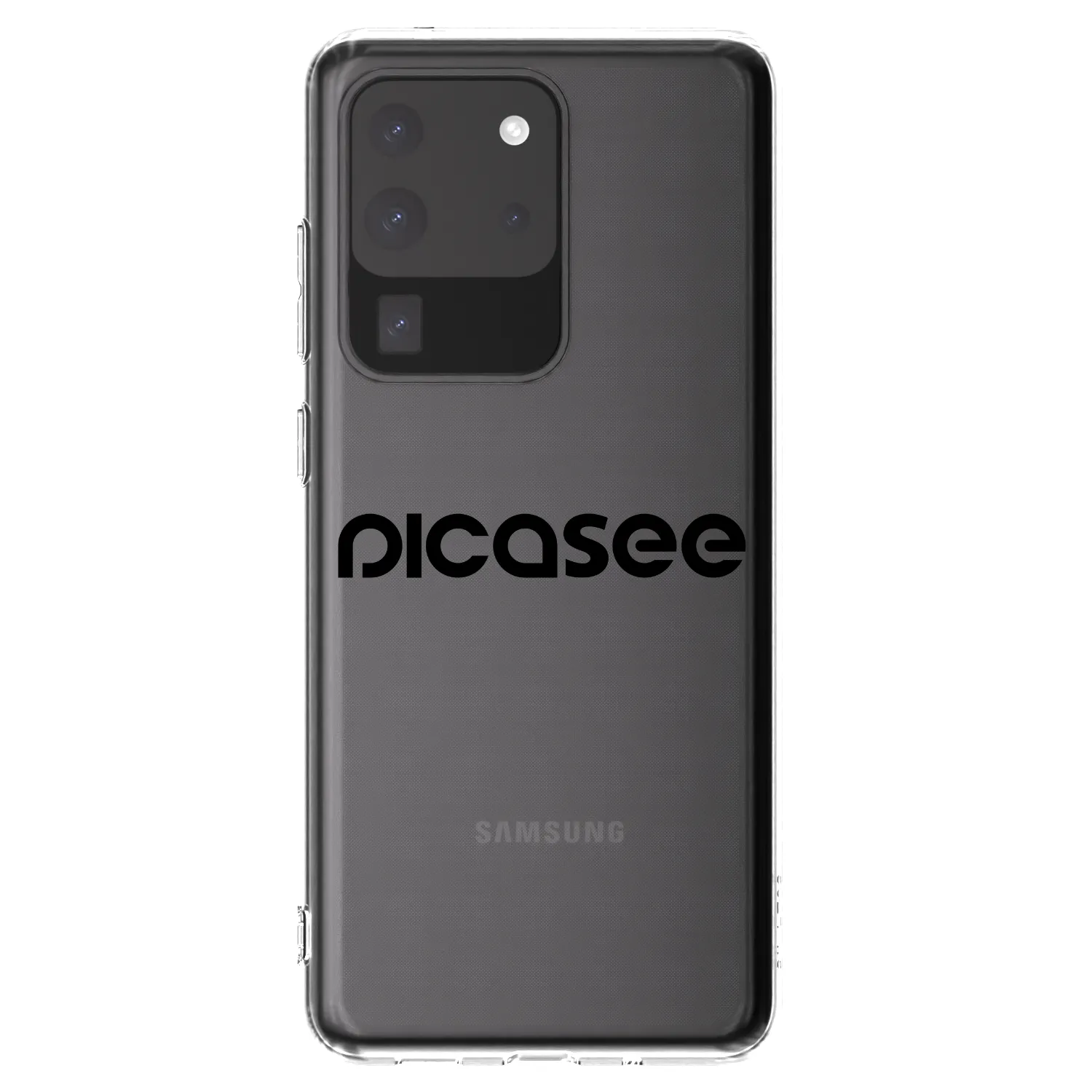 Picasee silikonowe przeźroczyste etui na Samsung Galaxy S20 Ultra 5G G988F - Picasee - new logo - black