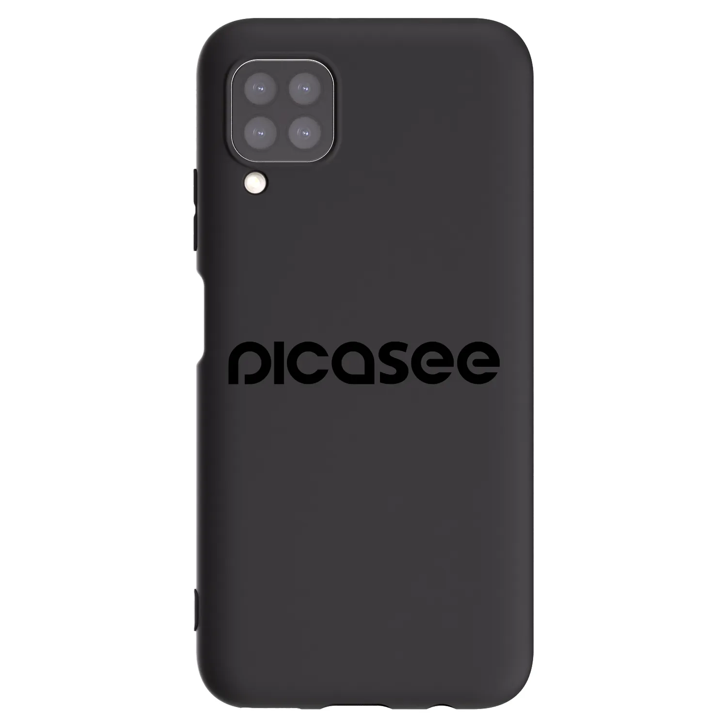 Picasee silikonowe czarne etui na Huawei P40 Lite - Picasee - new logo - black