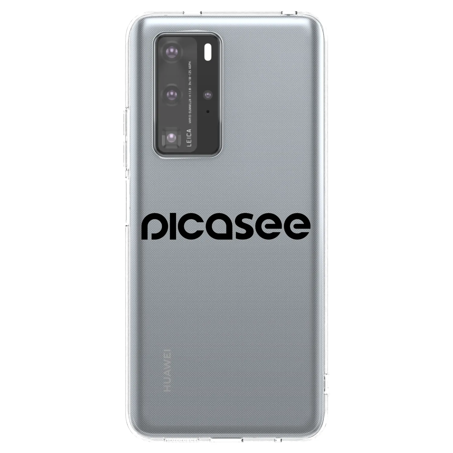 Picasee silikonowe przeźroczyste etui na Huawei P40 Pro - Picasee - new logo - black
