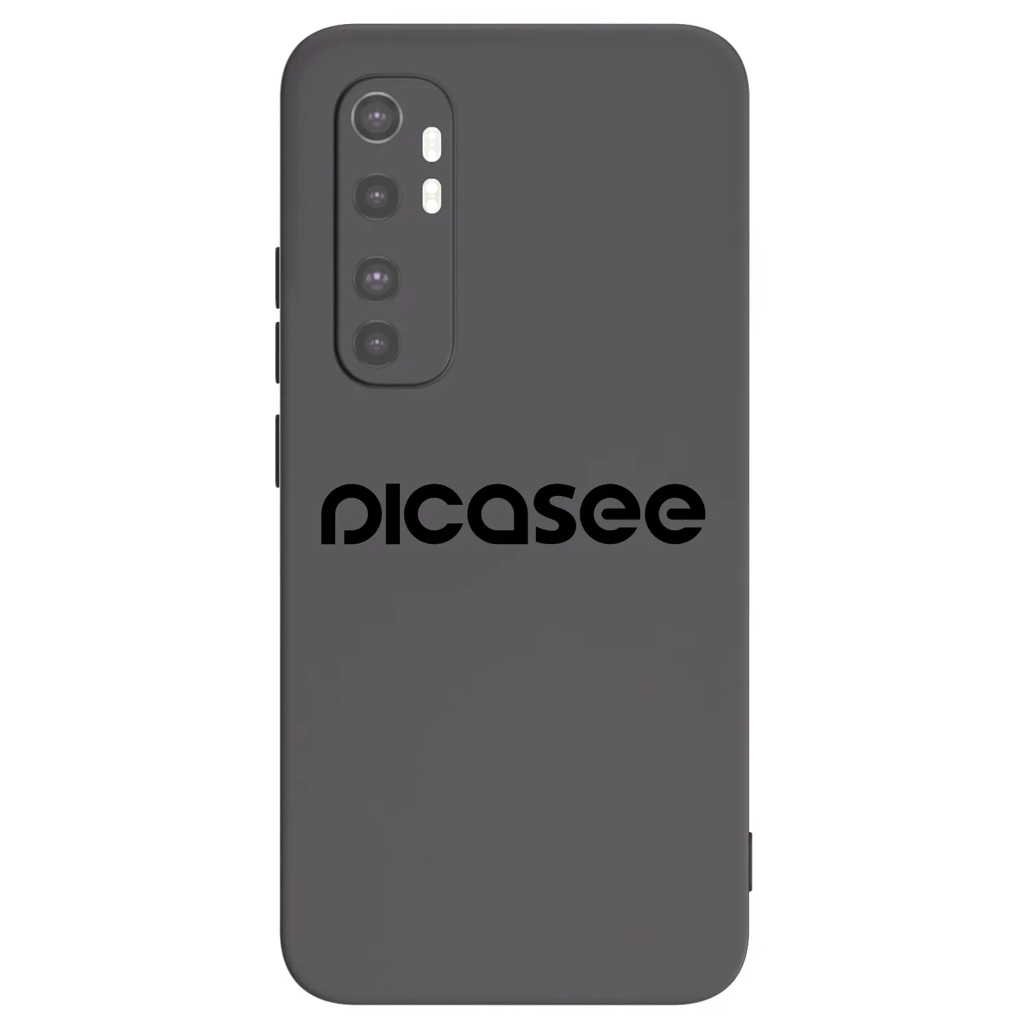 Picasee silikonowe czarne etui na Xiaomi Mi Note 10 Lite - Picasee - new logo - black