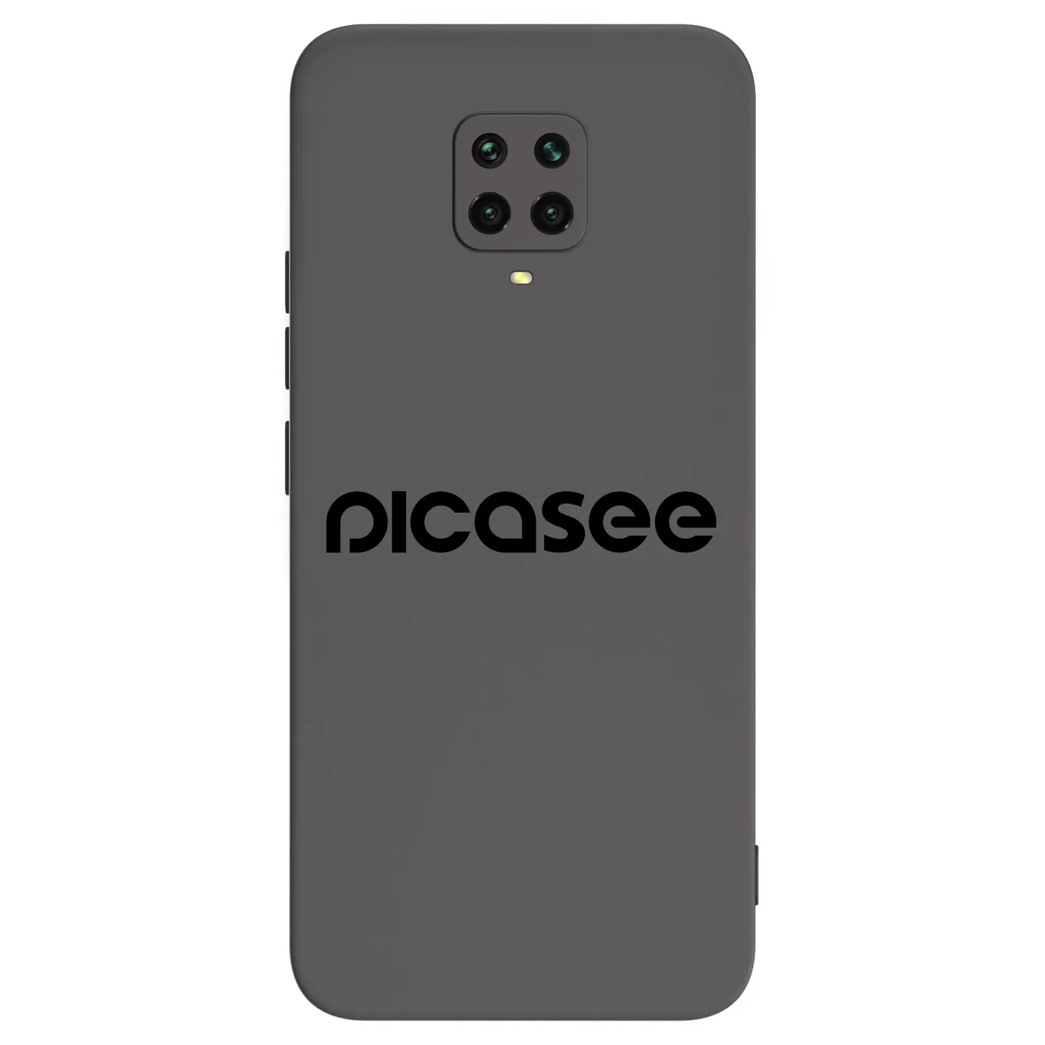 Picasee silikonowe czarne etui na Xiaomi Redmi Note 9S - Picasee - new logo - black