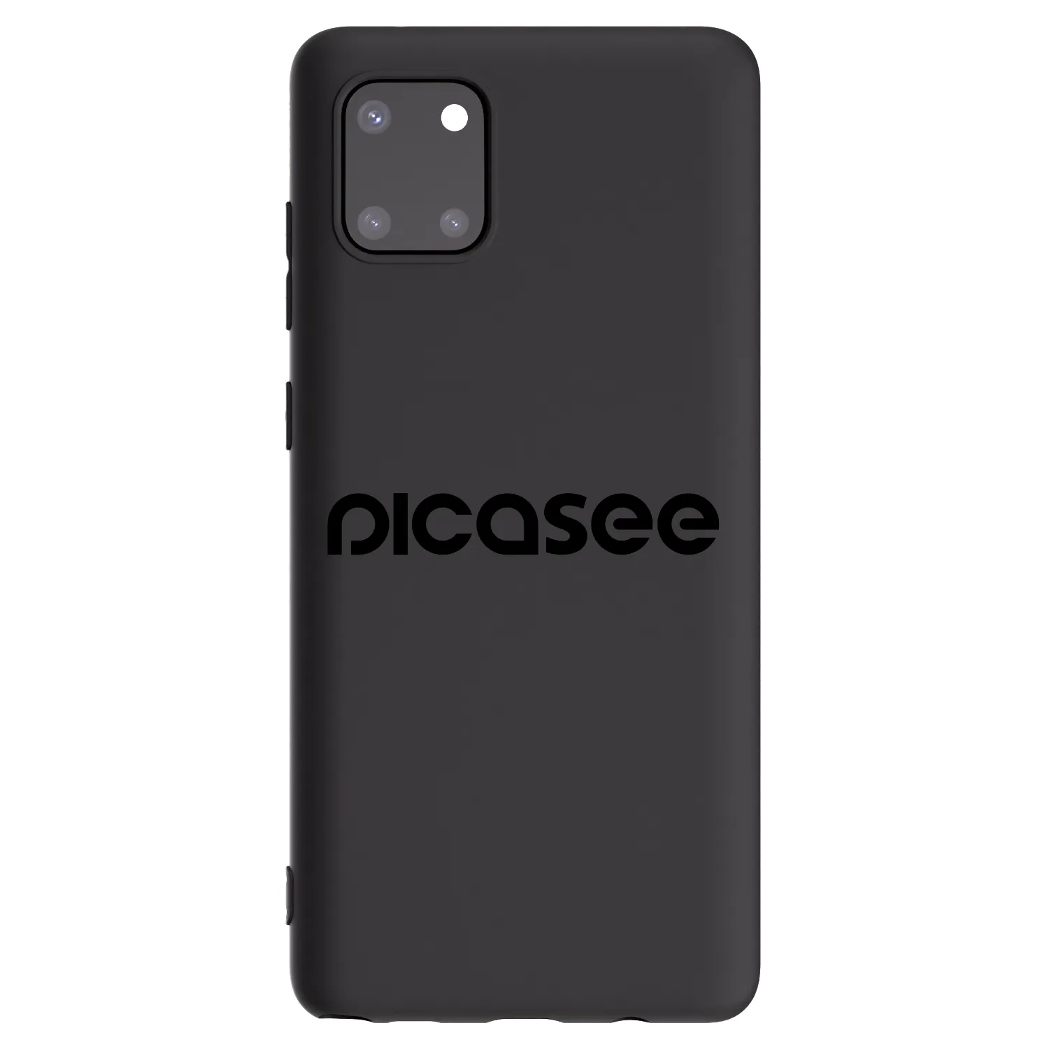 Picasee silikonowe czarne etui na Samsung Galaxy Note 10 Lite N770F - Picasee - new logo - black