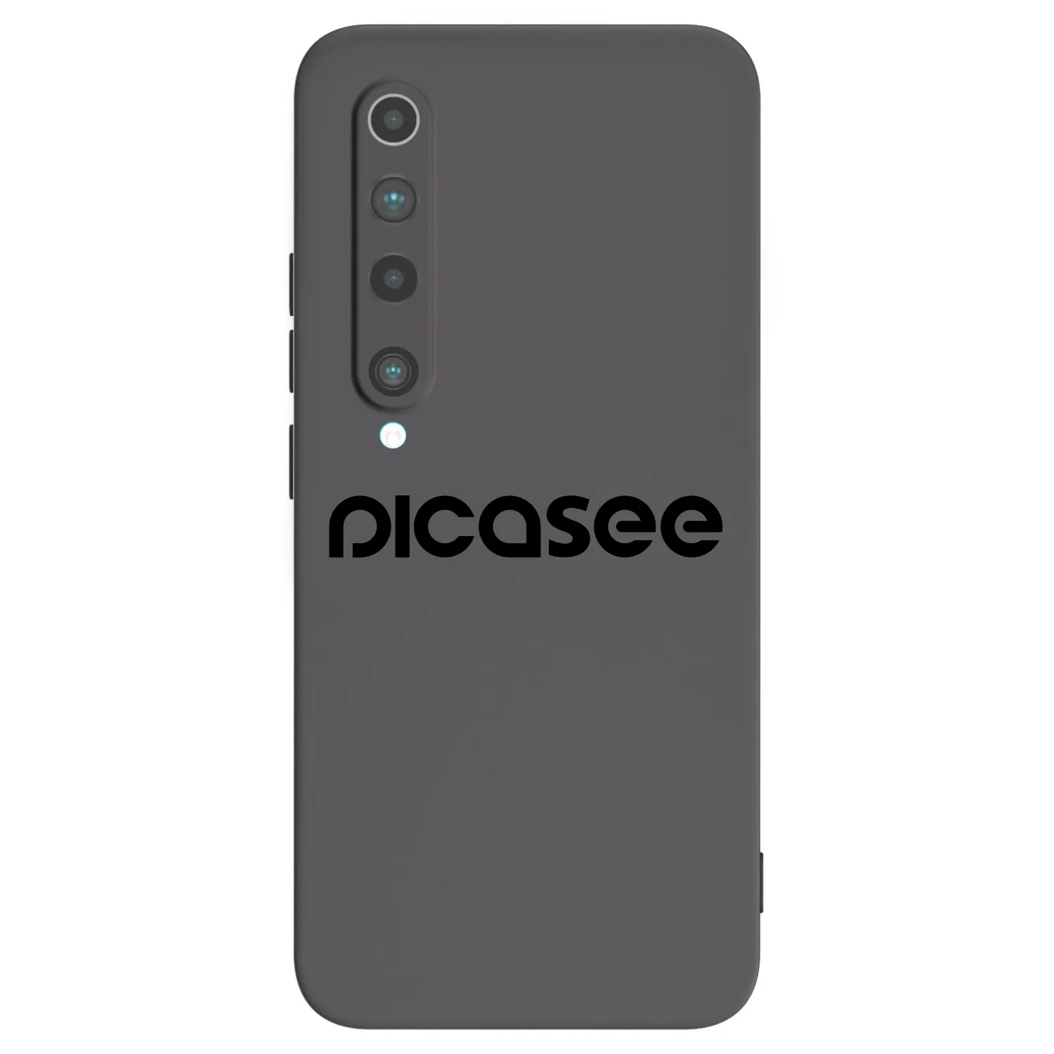 Picasee silikonowe czarne etui na Xiaomi Mi 10 - Picasee - new logo - black