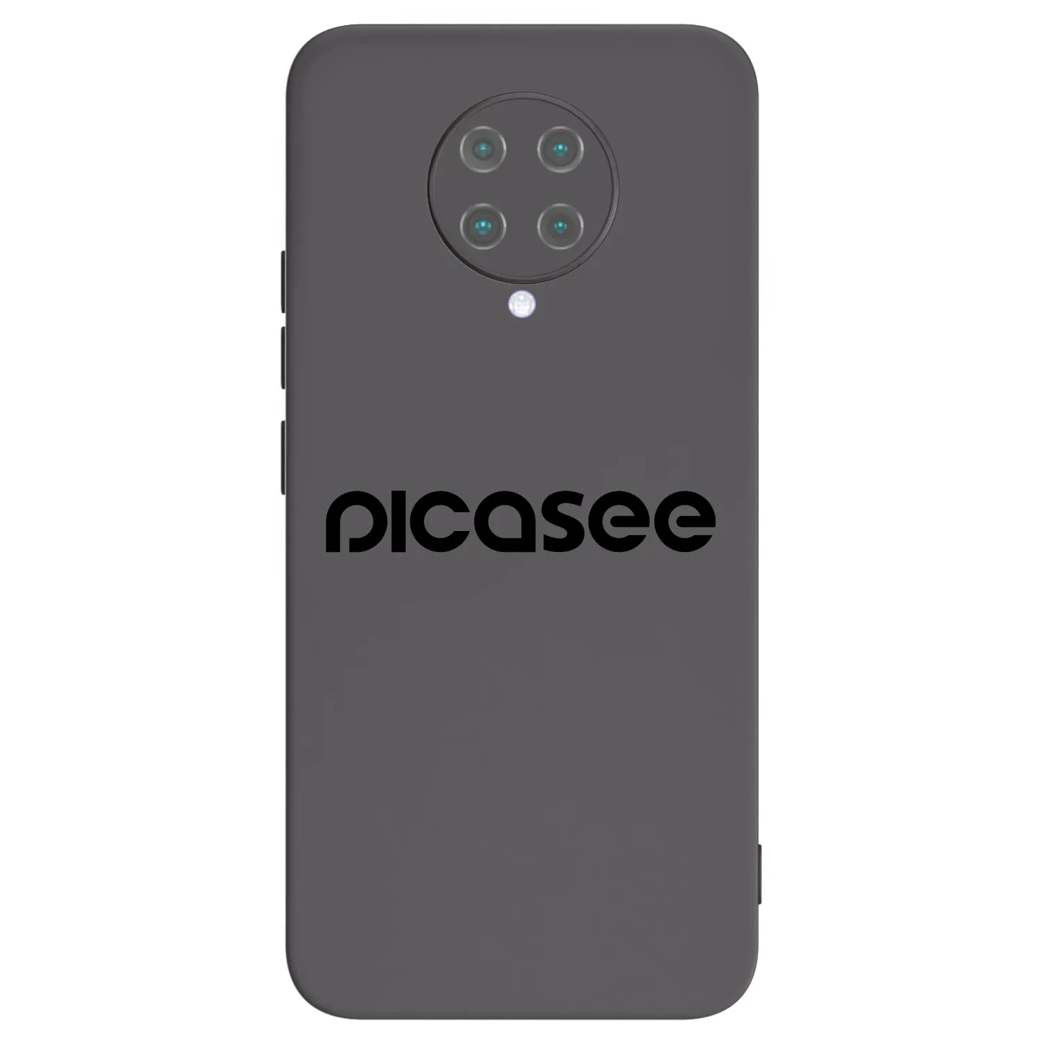 Picasee silikonowe czarne etui na Xiaomi Poco F2 Pro - Picasee - new logo - black