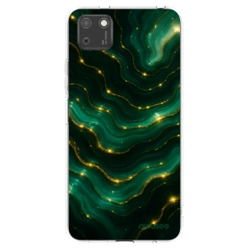 Picasee silikonowe przeźroczyste etui na Huawei Y5P - Emerald