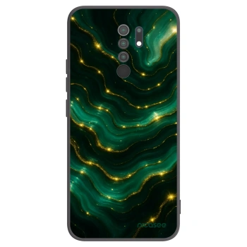 Picasee silikonowe czarne etui na Xiaomi Redmi 9 - Emerald