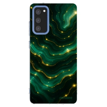 Picasee silikonowe przeźroczyste etui na Samsung Galaxy S20 FE - Emerald