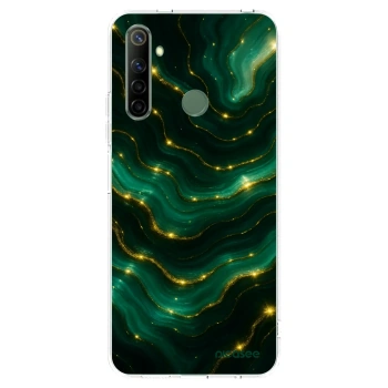Picasee silikonowe przeźroczyste etui na Realme 6i - Emerald