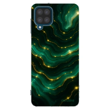 Picasee silikonowe przeźroczyste etui na Samsung Galaxy A12 A125F - Emerald