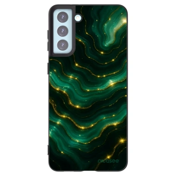 Picasee silikonowe czarne etui na Samsung Galaxy S21+ 5G G996F - Emerald