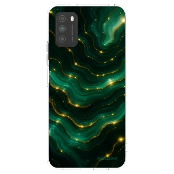 Picasee silikonowe przeźroczyste etui na Xiaomi Poco M3 - Emerald