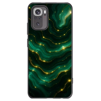 Picasee silikonowe czarne etui na Xiaomi Redmi Note 10 - Emerald