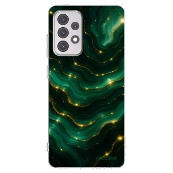 Picasee silikonowe przeźroczyste etui na Samsung Galaxy A52 5G A525F - Emerald