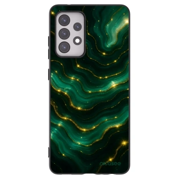 Picasee silikonowe czarne etui na Samsung Galaxy A52 5G A525F - Emerald