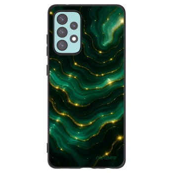 Picasee silikonowe czarne etui na Samsung Galaxy A72 A725F - Emerald