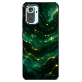 Picasee silikonowe czarne etui na Xiaomi Redmi Note 10 Pro - Emerald