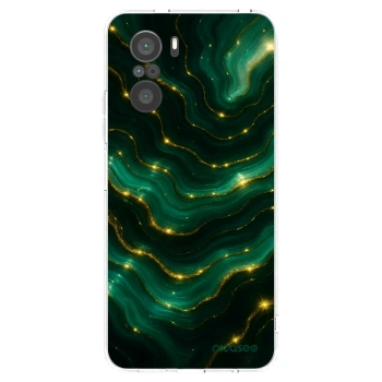 Picasee silikonowe przeźroczyste etui na Xiaomi Poco F3 - Emerald