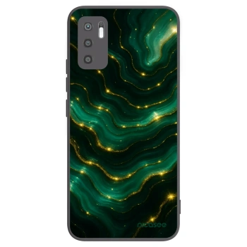 Picasee silikonowe czarne etui na Xiaomi Redmi Note 10 5G - Emerald