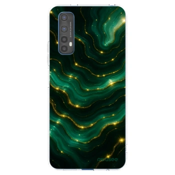 Picasee silikonowe przeźroczyste etui na Realme 7 - Emerald