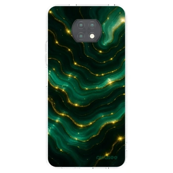 Picasee silikonowe przeźroczyste etui na Xiaomi Redmi Note 9T - Emerald