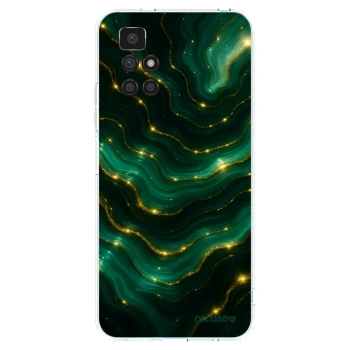 Picasee silikonowe przeźroczyste etui na Xiaomi Redmi 10 - Emerald