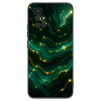 Picasee silikonowe czarne etui na Xiaomi Redmi 10 - Emerald
