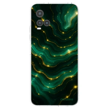 Picasee silikonowe przeźroczyste etui na Vivo Y33s - Emerald