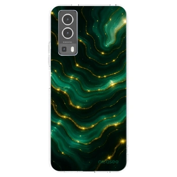 Picasee silikonowe przeźroczyste etui na Vivo Y72 5G - Emerald