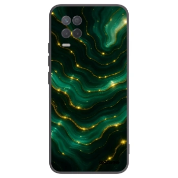 Picasee silikonowe czarne etui na Realme 8 5G - Emerald