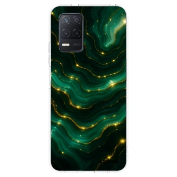 Picasee silikonowe przeźroczyste etui na Realme 8 5G - Emerald