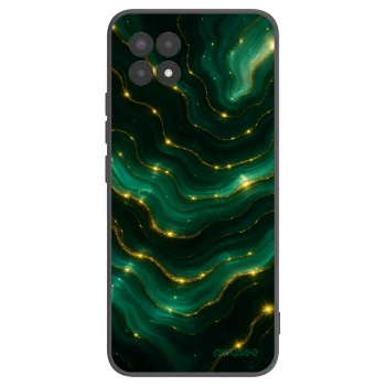 Picasee silikonowe czarne etui na Realme 8i - Emerald