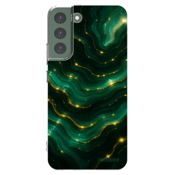 Picasee silikonowe przeźroczyste etui na Samsung Galaxy S22+ 5G - Emerald