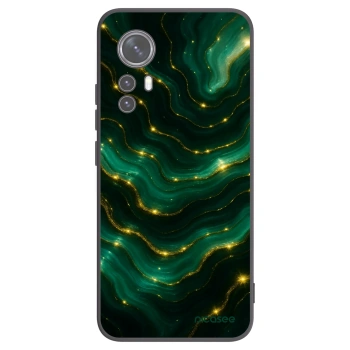 Picasee silikonowe czarne etui na Xiaomi 12 - Emerald