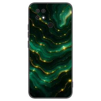 Picasee silikonowe czarne etui na Xiaomi Redmi 10C - Emerald