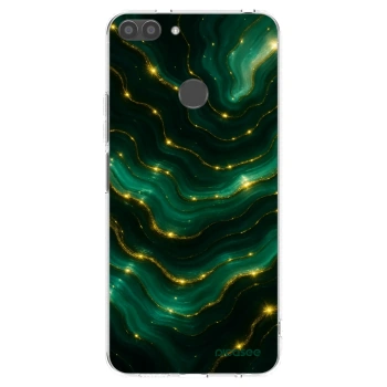 Picasee silikonowe przeźroczyste etui na Huawei P Smart - Emerald
