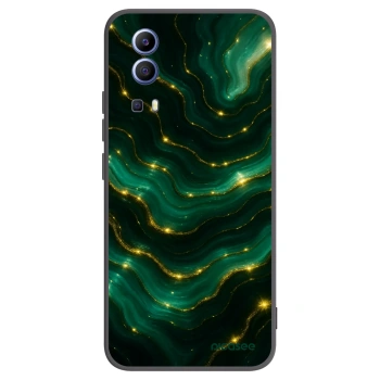 Picasee silikonowe czarne etui na Vivo Y52 5G - Emerald