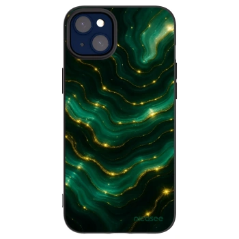 Picasee silikonowe czarne etui na Apple iPhone 14 Plus - Emerald