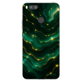 Picasee silikonowe przeźroczyste etui na Xiaomi Redmi A1 - Emerald