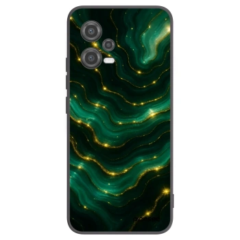 Picasee silikonowe czarne etui na Xiaomi Poco X5 - Emerald